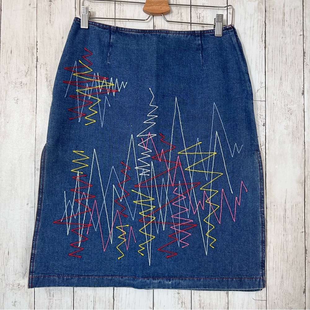 Moschino denim  jeans skirt usa(10)
